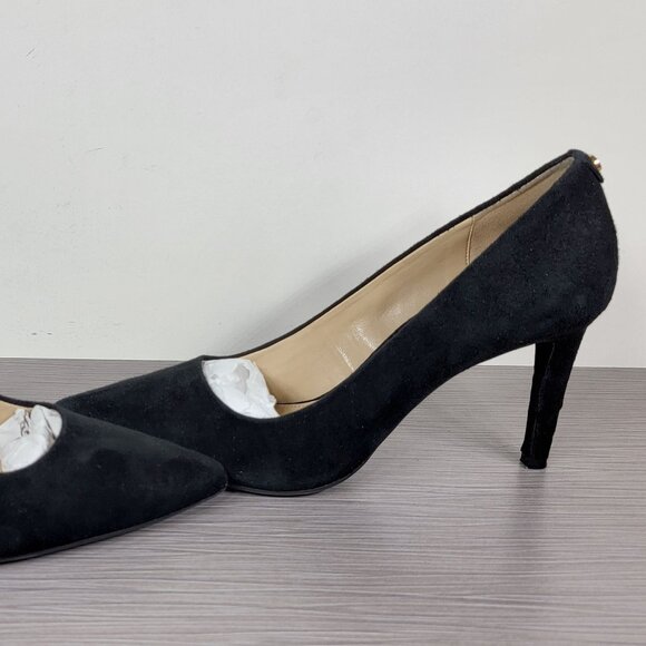 Michael Michael Kors Pointed Toe Flex Pump, Black Suede, Womens Size 8.5 M / 39 - Picture 9 of 12